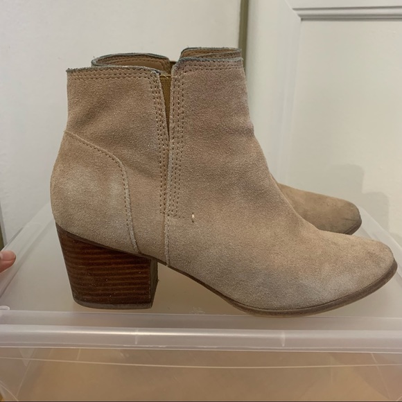 Aldo Taupe Faux Suede Boots - Picture 3 of 8